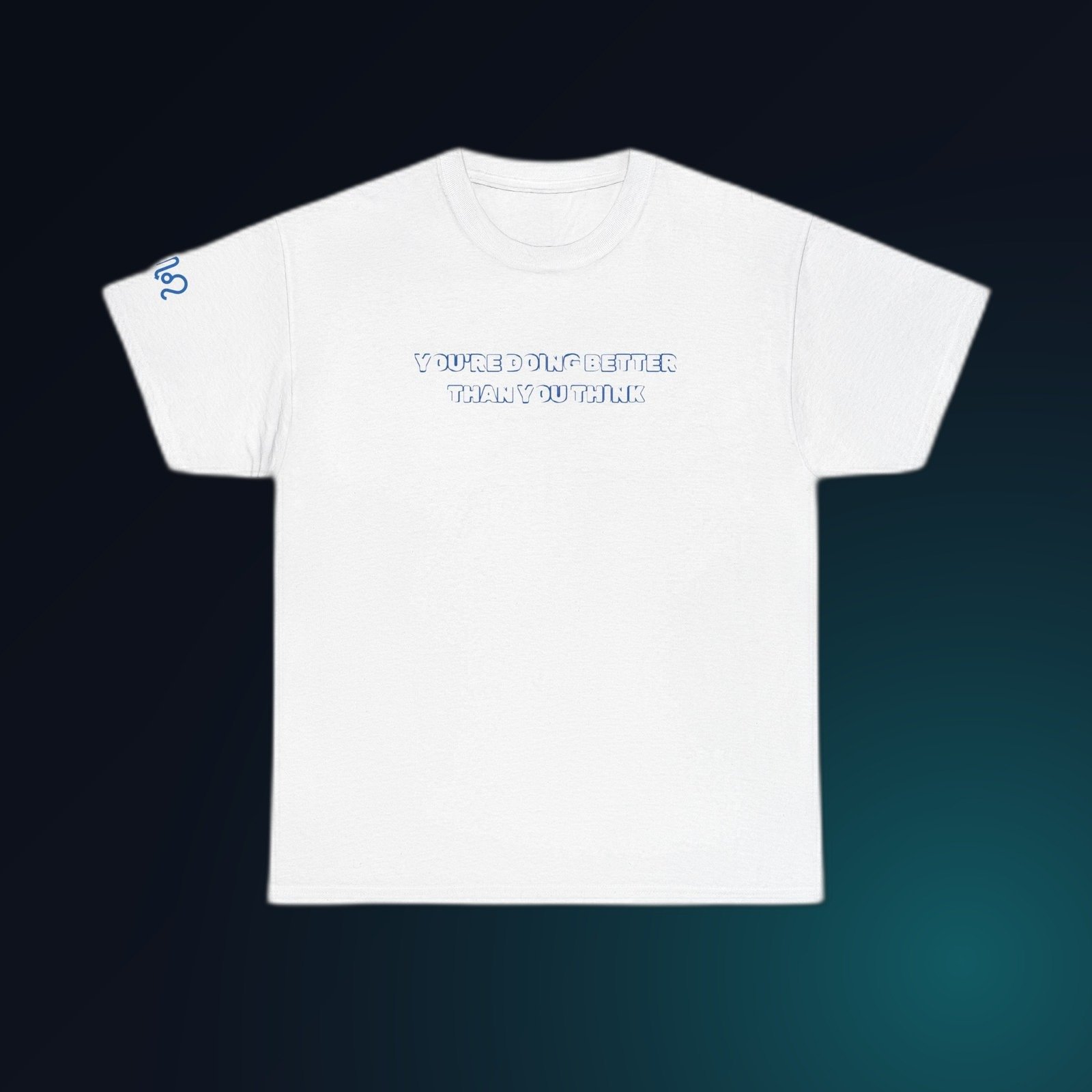 White Gildan 5000 unisex t-shirt